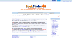 Desktop Screenshot of bookfinder4u.com